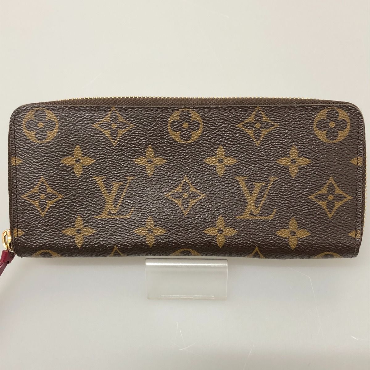 Louis Vuitton Long Wallet Monogram Portefeuille Clemence M60742 Fuchsia