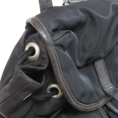 Prada Logo Hardware Backpack Daypack Nylon Women