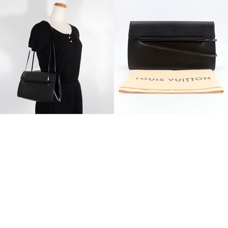 Louis Vuitton Dinard M52022 Epi Leather Noir Black Fl1002 Ladies Shoulder Bag