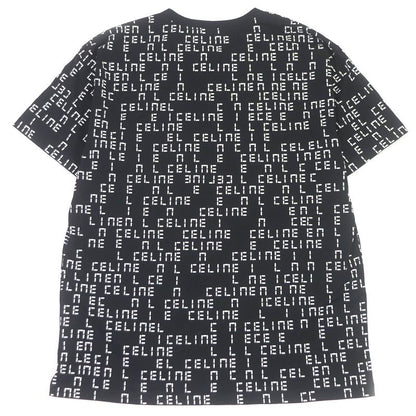 Celine 22AW 2x651637o Cotton Digital Logo Print Crew Neck Loose Short Sleeve