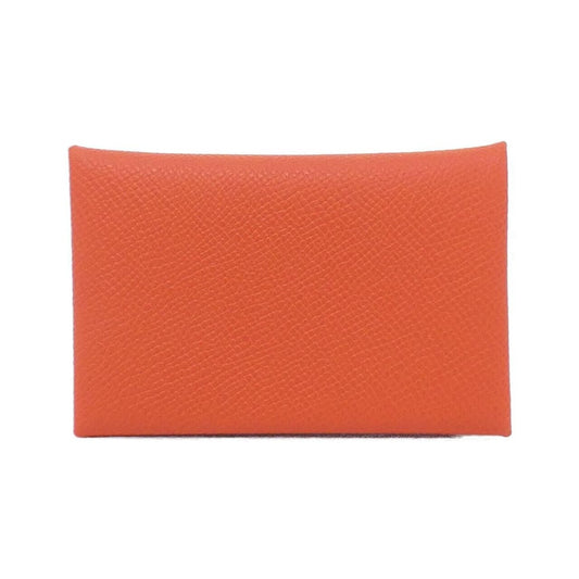 Hermes Calvi Card Case Capucine
