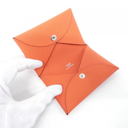 Hermes Calvi Card Case Capucine — view 2