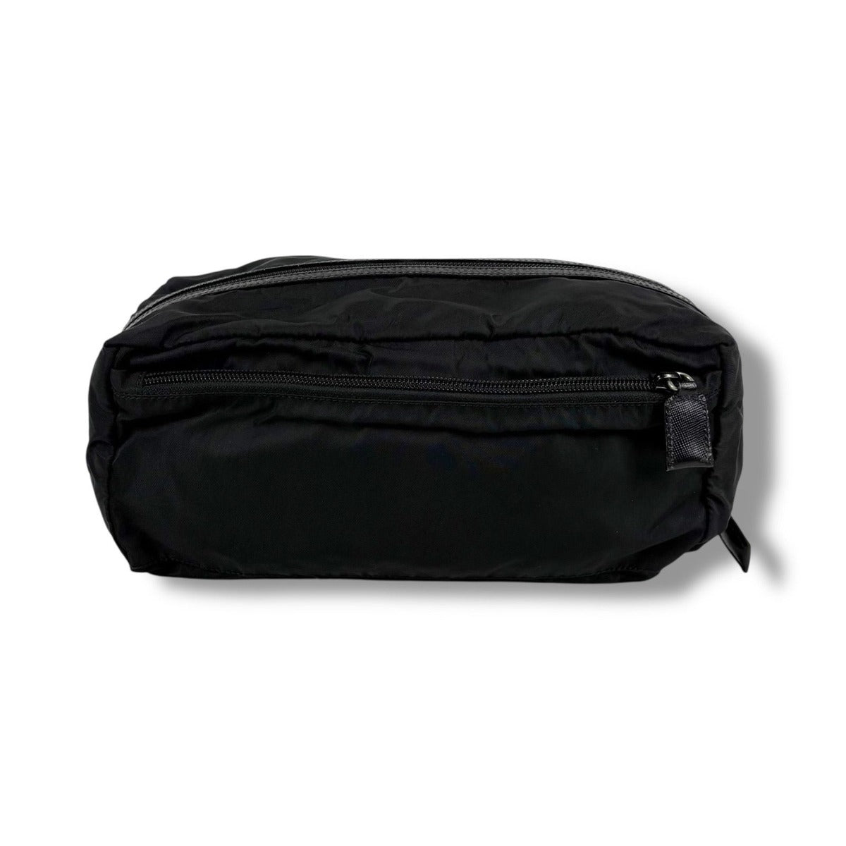 Prada Triangle Logo Clutch Multi Pouch Tessuto Nylon Black Nero — view 2