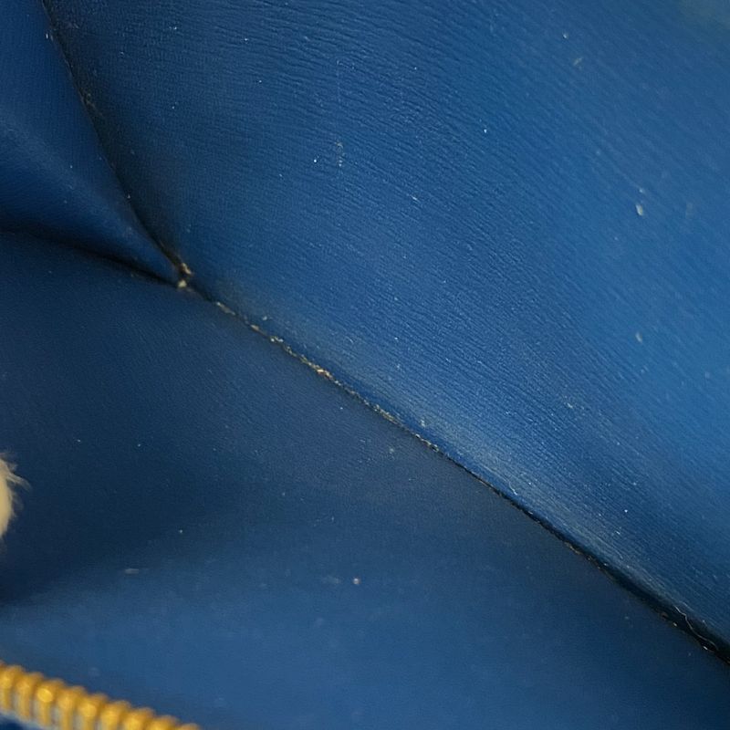 Louis Vuitton Epi Pochette Porte Monet Cles Di M63575 Toledo Blue Ladies Long