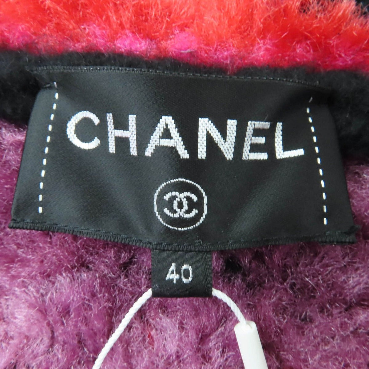 Chanel Cashmere Silk Blend CC Logo Button Coconeige Coat — view 7