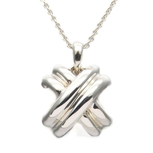 Tiffany & Co Necklace Signature Cross 925 Silver 3.8 g Accessories