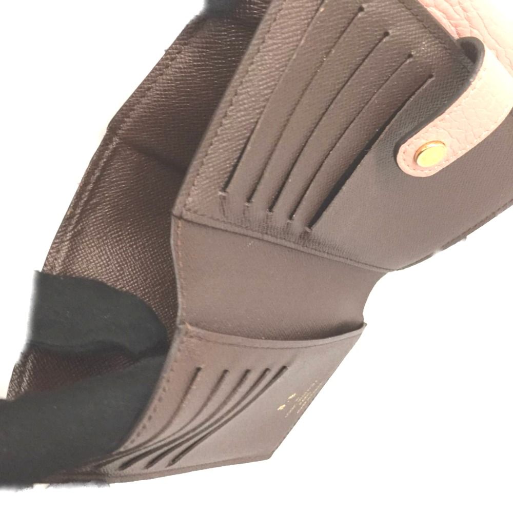 Louis Vuitton Damier Portefeuille Normandy Rose Ballerine N60043 Pink N60043