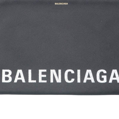 Balenciaga 529313 Logo Print Leather Clutch Bag Men's