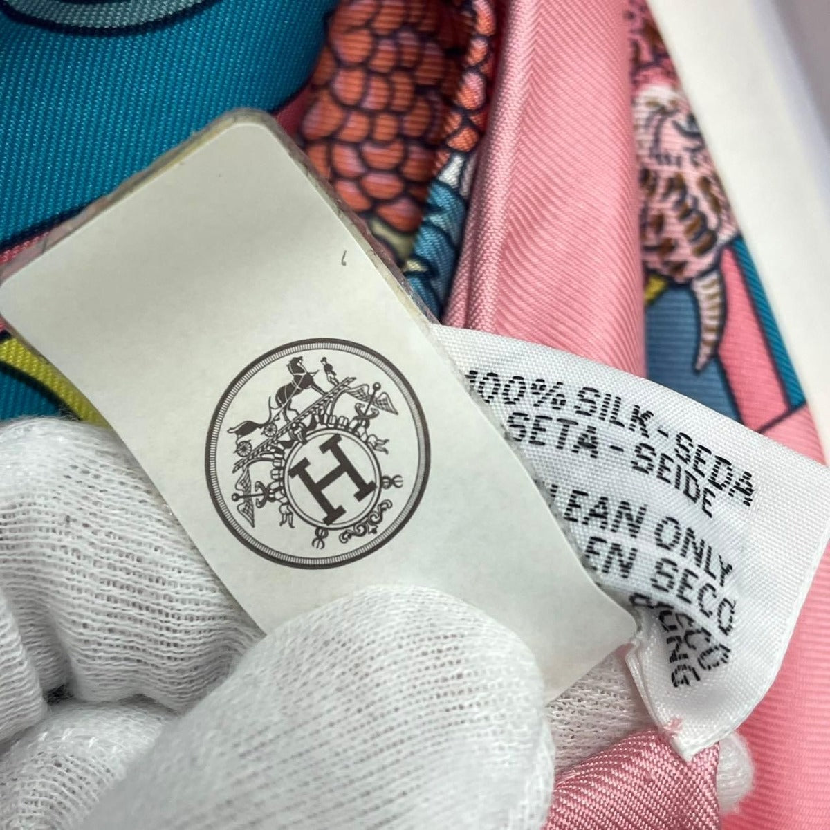 Hermes Scarf Silk Large Carre 140 Animapolis Pink — view 10