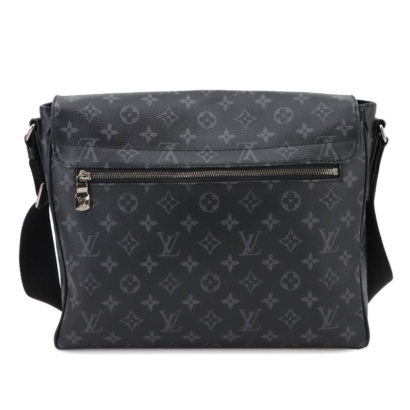 Louis Vuitton Monogram Eclipse District MM NM Shoulder Bag Black M44001 90295932