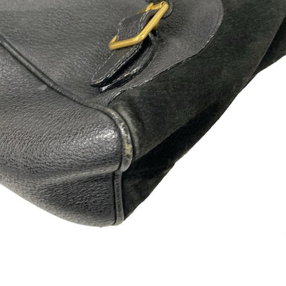 Gucci Backpack Sac Bamboo 32058 Black Leather