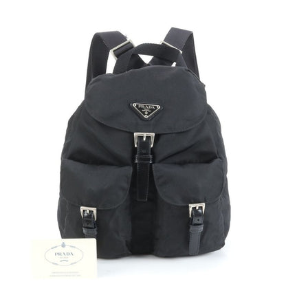 Prada Authenticity With Card Tessuto Nylon Triangle Logo B6677f Backpack Sac