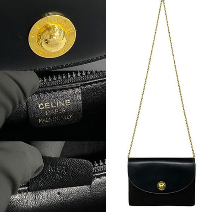 Celine Star Ball Logo Hardware Leather Chain Mini