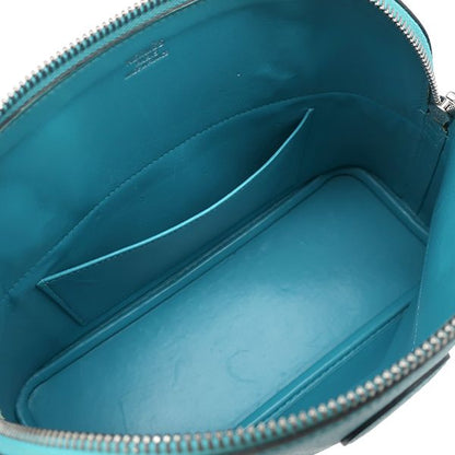 Hermes 2way Bag Bolide 27 Chevre Turquoise Silver Hardware Blue Shoulder H