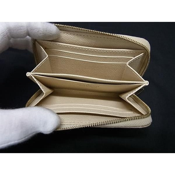 Louis Vuitton Coin Case Zippy Purse White Damier Azur Gold — view 3