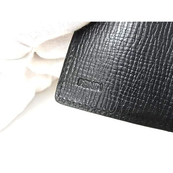 Fendi Key Case Zucca 8 Ap079 Black Leather — view 2