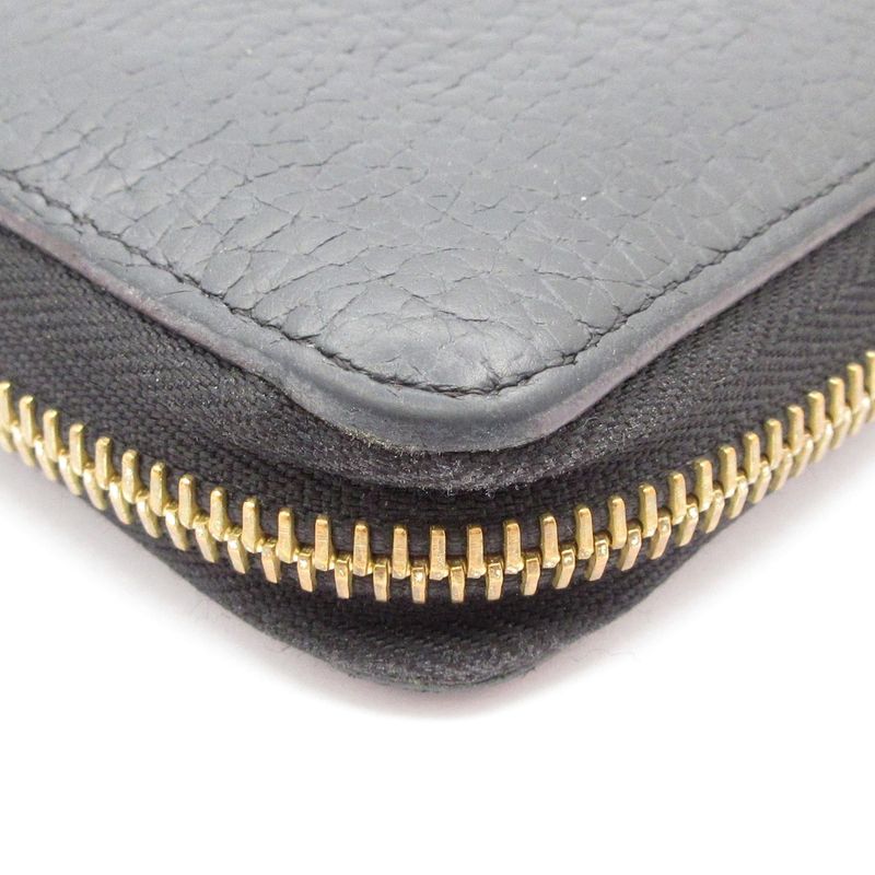 Louis Vuitton Cuir Taurillon Portefeuille Comete M63102 Noir Black Leather