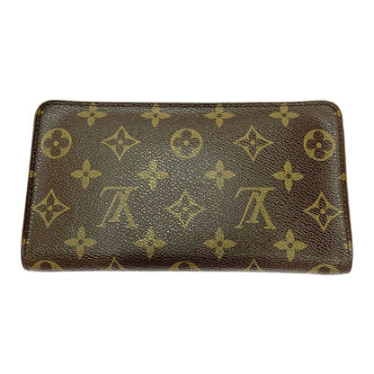 Louis Vuitton M61727 Monogram PVC Porte Monnaie Zip Long Wallet Brown 403692
