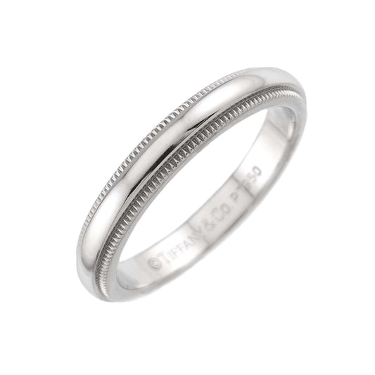 Tiffany & Co Milgray Ring Width Platinum Together Milgrain