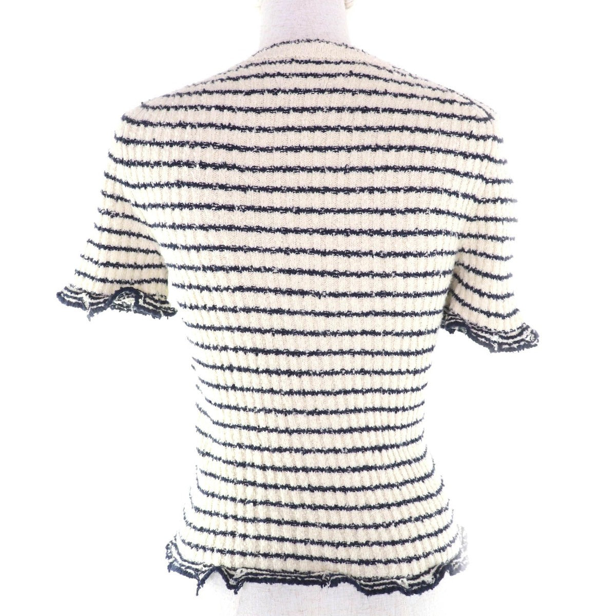 Christian Dior 25 SS 514 S75 A7014 Mariniere Short-sleeved Sweater 100% Cotton — view 3