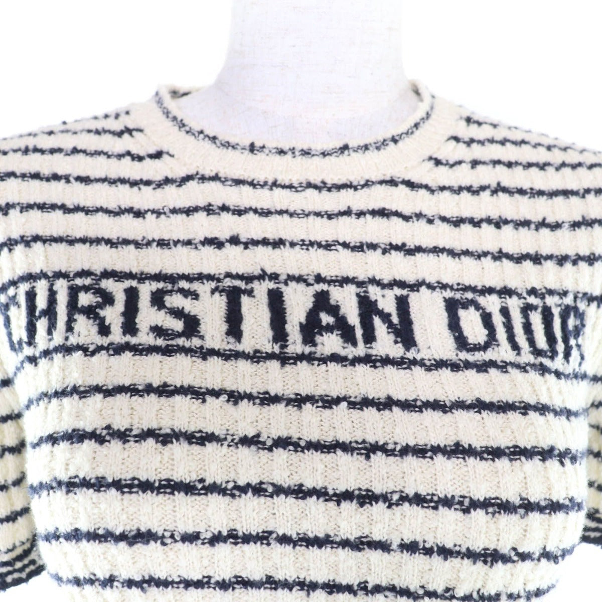 Christian Dior 25 SS 514 S75 A7014 Mariniere Short-sleeved Sweater 100% Cotton — view 4