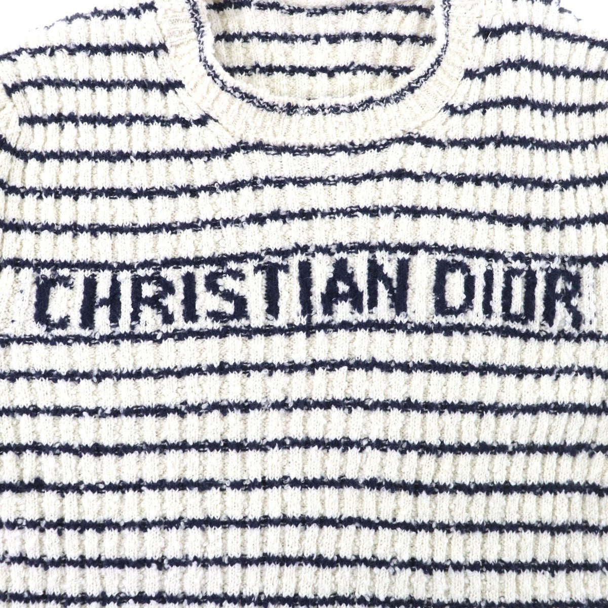 Christian Dior 25 SS 514 S75 A7014 Mariniere Short-sleeved Sweater 100% Cotton — view 5