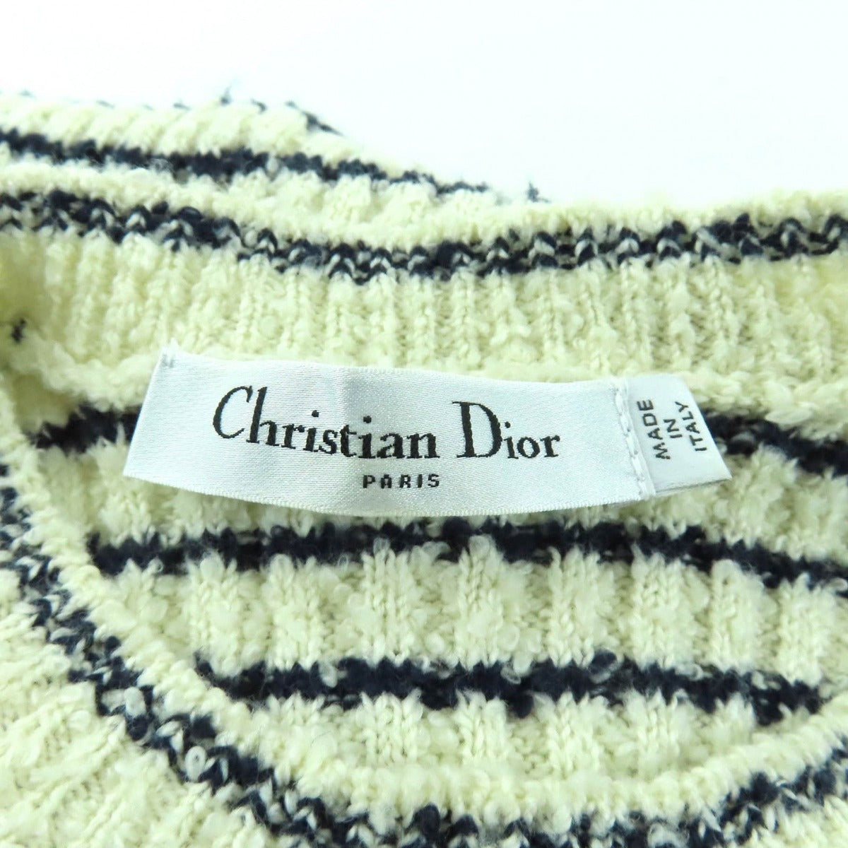 Christian Dior 25 SS 514 S75 A7014 Mariniere Short-sleeved Sweater 100% Cotton — view 7