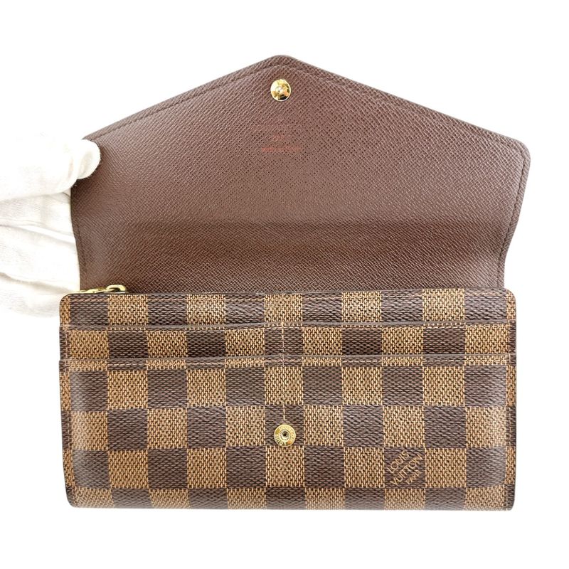 Louis Vuitton N63209 Damier Round Zipper Portefeuille-sarah Long Wallet Louis
