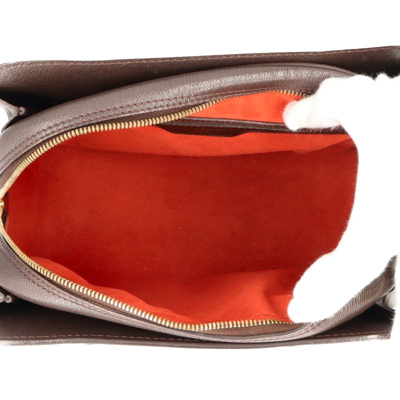 Louis Vuitton Triana N51155 Damier Ladies Handbag Brown Excellent Condition