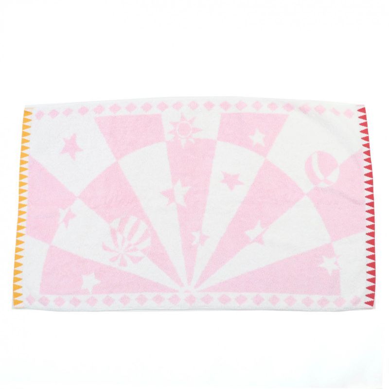 Hermes Circus 100% Cotton Bath Towel Pink Color Made In France Women