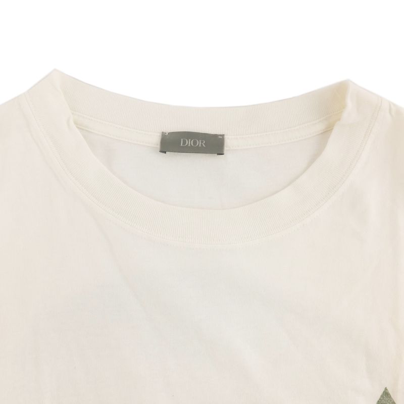 Dior T-shirt Asterodior Print Short Sleeve T-shirt White Size L