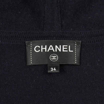 Chanel Hoodie CC Logo Knit Cashmere Zip Up — view 3