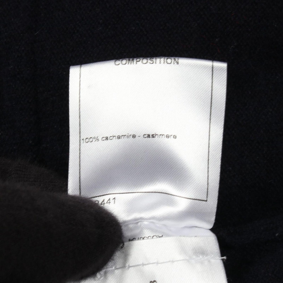 Chanel Hoodie CC Logo Knit Cashmere Zip Up — view 4