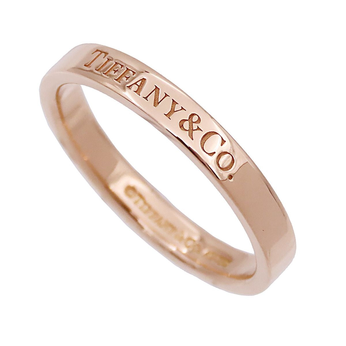 Tiffany & Co Flat Band Ring Pink Gold 18K