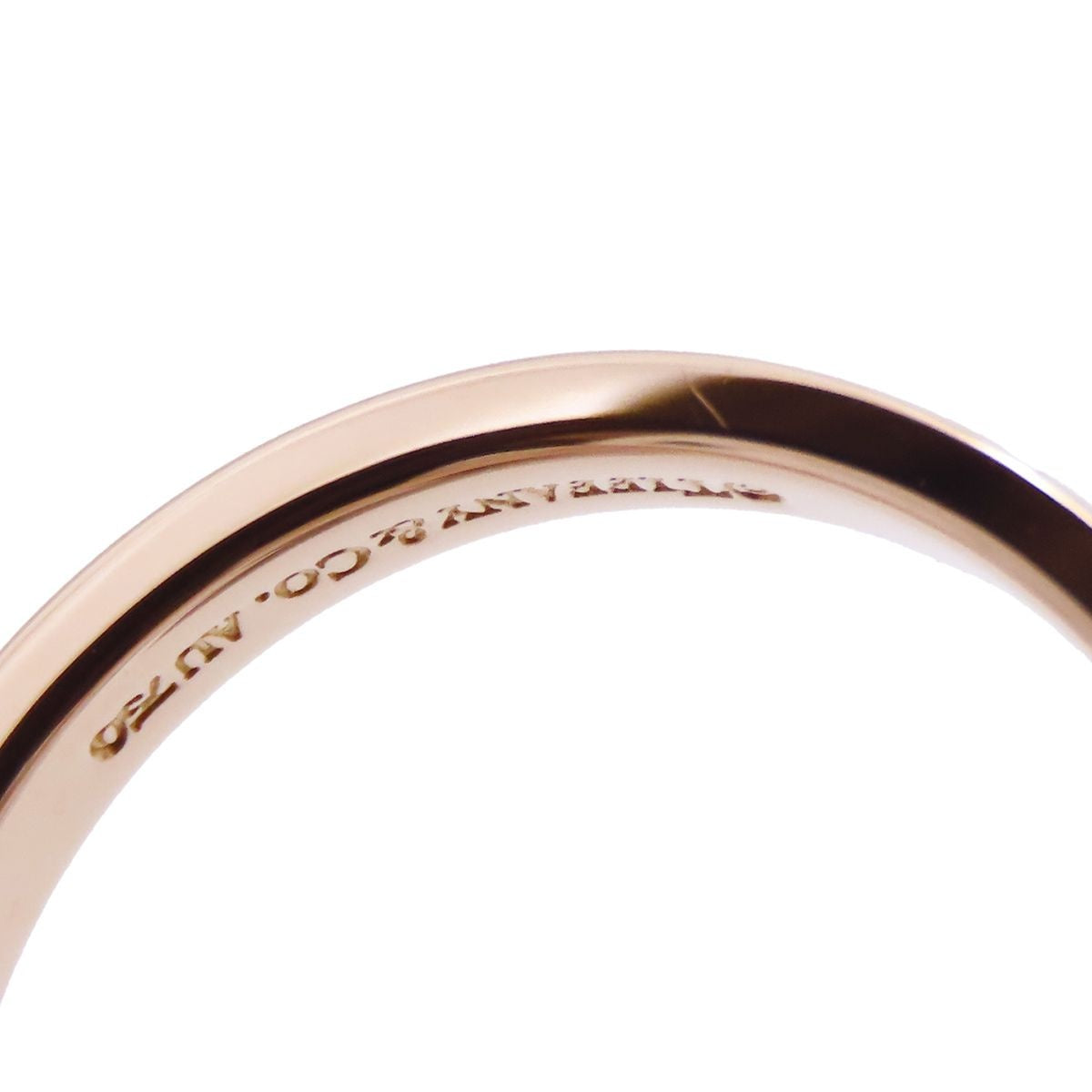 Tiffany & Co Flat Band Ring Pink Gold 18K — view 8