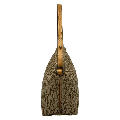 Dior/christian Dior Handbag Trotter Beige And Brown Mini Bag Leather