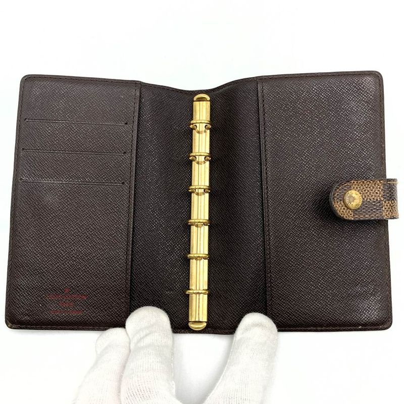 Louis Vuitton R20700 No Betas Agenda PM Notebook Cabas - Damier Ebène Leather