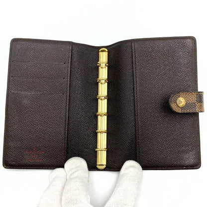 Louis Vuitton R20700 No Betas Agenda PM Notebook Cabas - Damier Ebène Leather