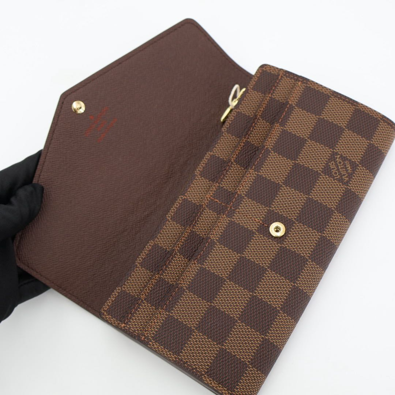 Louis Vuitton Damier Portefeuille Sarah Damier Wallet N63209