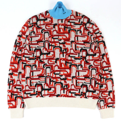 Prada Virgin Wool Cashmere All Over Pattern High