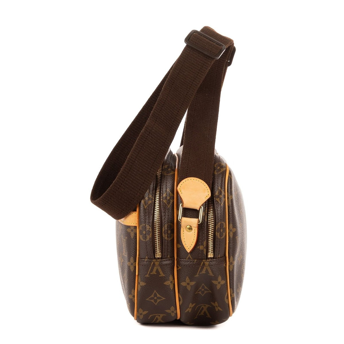 Louis Vuitton Reporter Brown Monogram Canvas Shoulder Bag — view 3