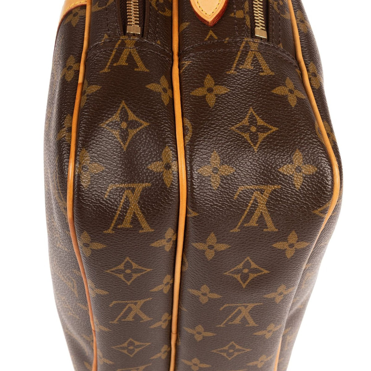 Louis Vuitton Reporter Brown Monogram Canvas Shoulder Bag — view 8