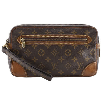 Louis Vuitton Marly Dragonne Vintage M51825 Monogram Canvas Brown Sl0916 Unisex