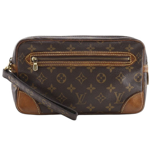 Louis Vuitton Marly Dragonne Vintage M51825 Monogram Canvas Brown Sl0916 Unisex
