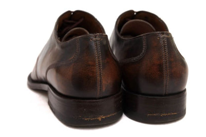 Gucci Shoes Business Shoes Business Men Leather Dark Brown 105863 Antique Dyed