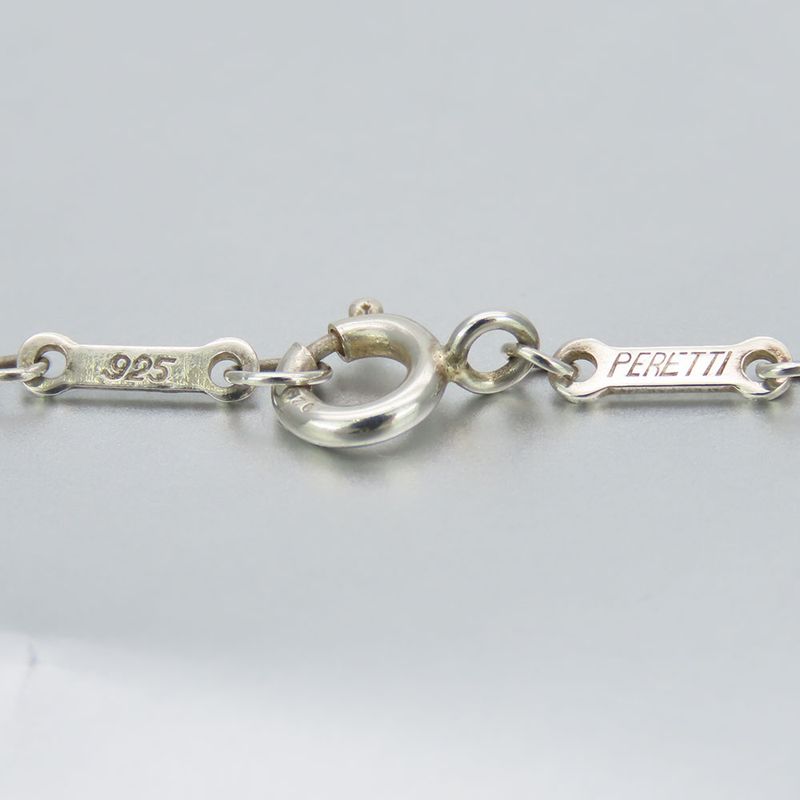 Tiffany & Co Necklace Curved Heart 925 Silver Approx 4.2g Silver Elsa Peretti