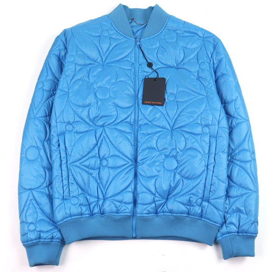 Louis Vuitton 22SS Hlb51e Monogram Quilted Blouson Jacket With Flower Logo