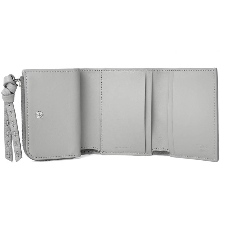 Fendi Trifold Wallet Beekaboo Gray