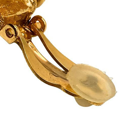 Chanel Earrings Plated Metal Plated Metal Coco Mark Round Gold