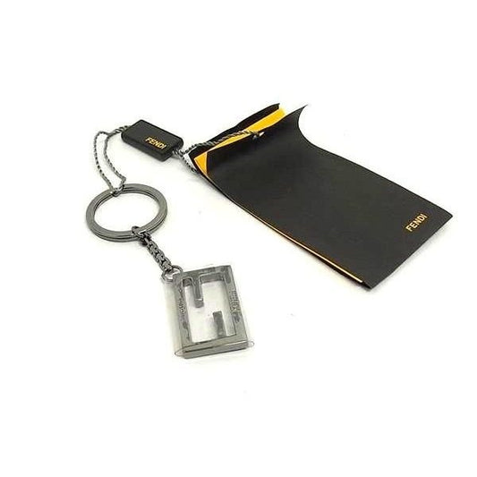 Fendi Key Ring Key Holder Bag Charm Silver